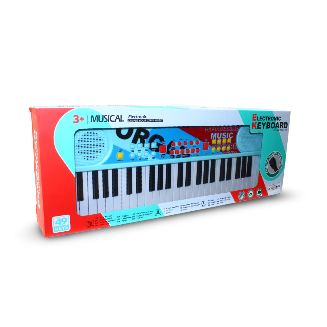 Electronic Keyboard with Microphone & USB – 49 Keys – Model BX1687 - Toys - Prime