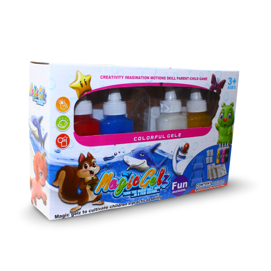 Magic Gelz Creative Craft Kit – 4 Colors – Model 367 - Toys - Prime