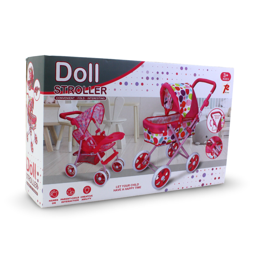 Metal Doll Stroller 2-in-1 – Model 2214A