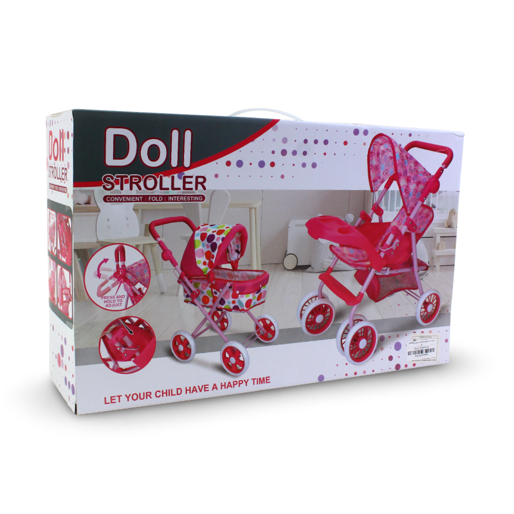 Metal Doll Stroller 2-in-1 – Model 2214A - Toys - Prime