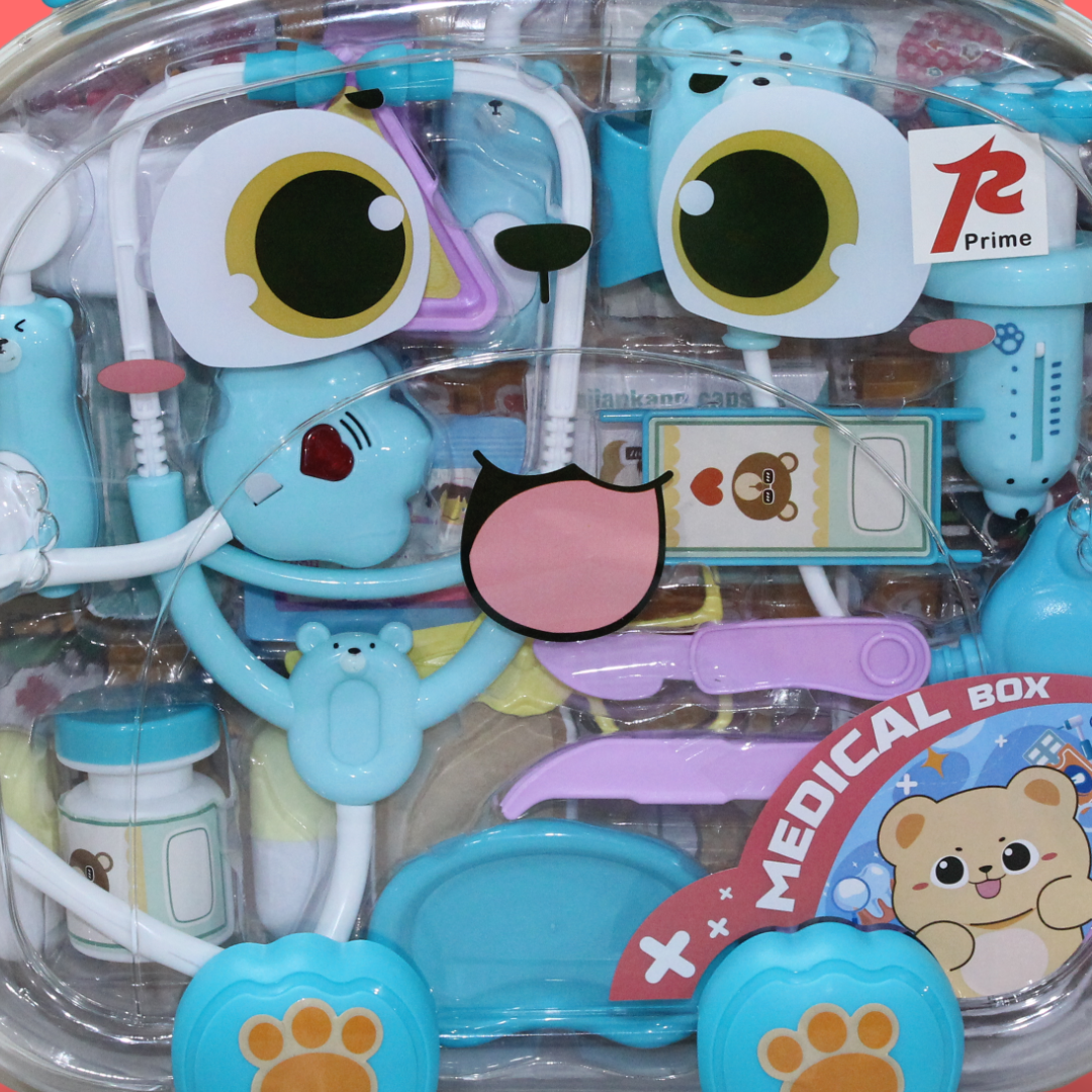 Doctor Toy Set in Blue Bear
