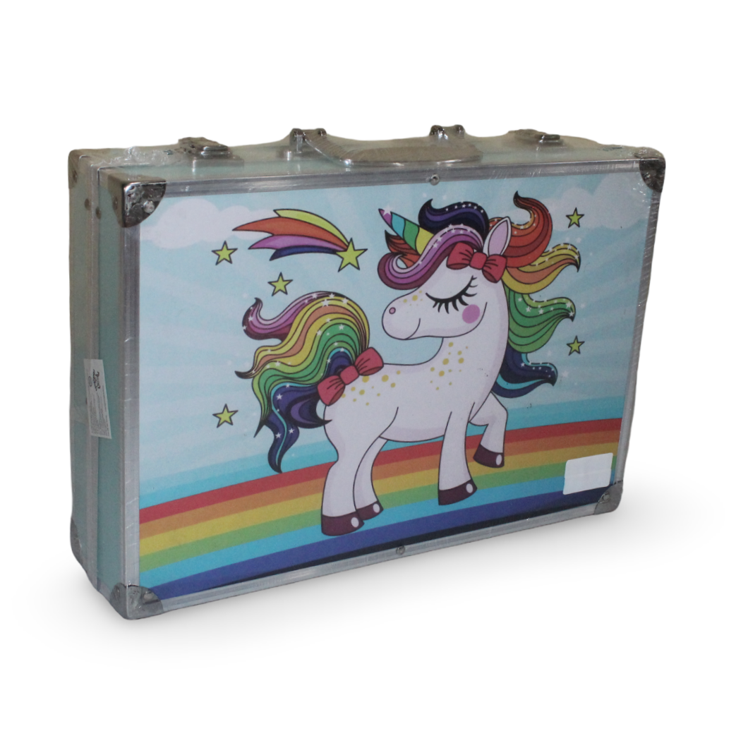 Unicorn Art Supplies Set – Baby Blue