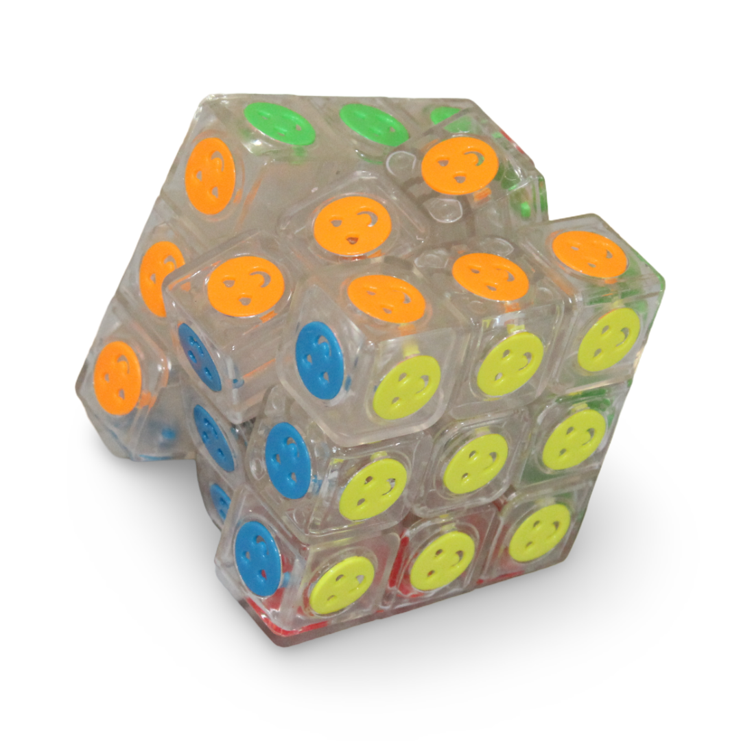 Rubik's Puzzle Cube with Smiley Face - Toys - Prime