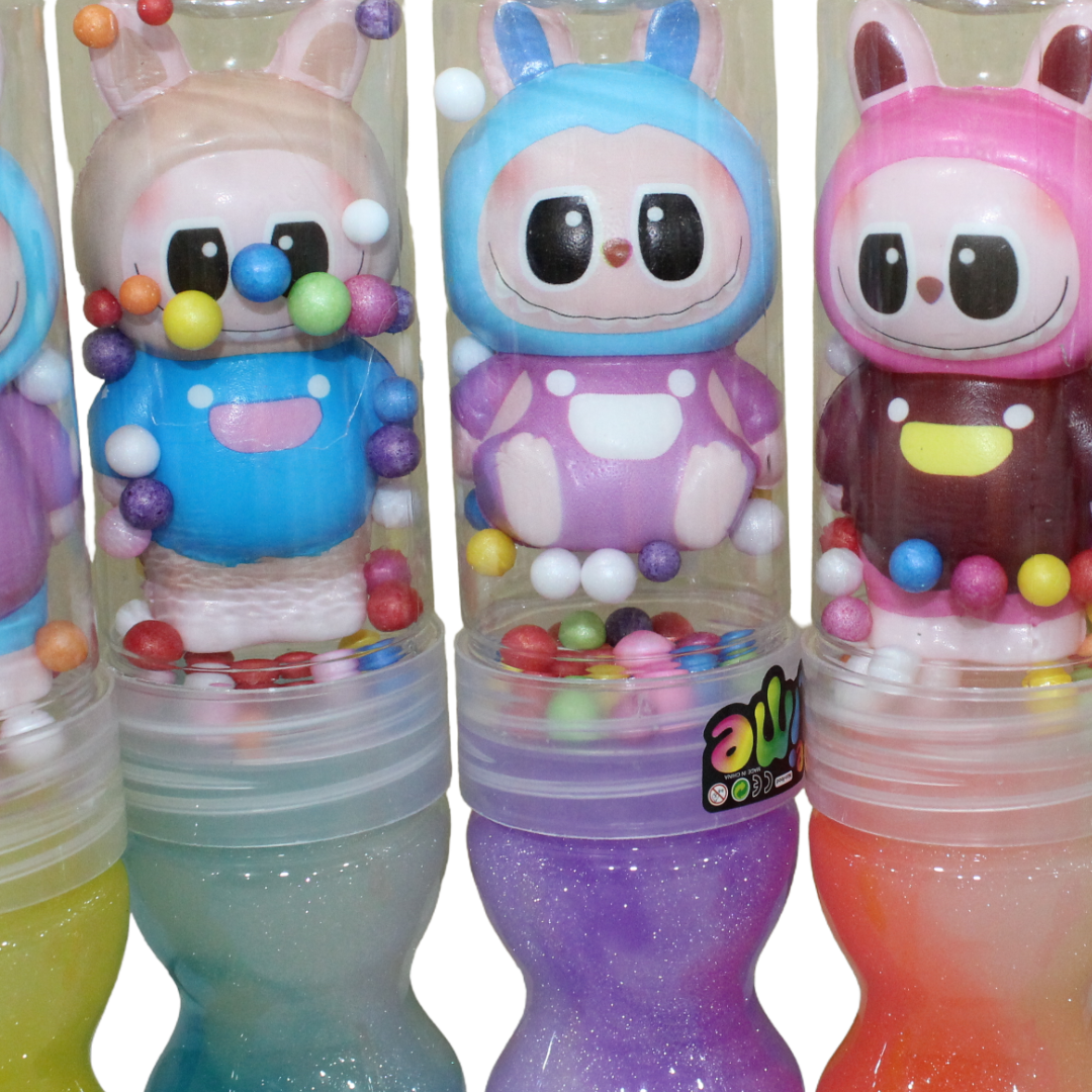 Labubu Glitter Crystal Slime Bottle (1 Pcs)