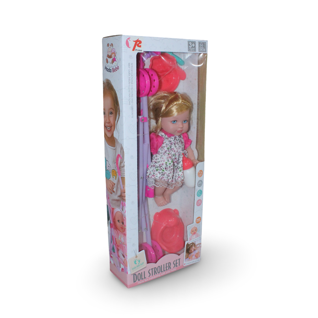 Hado Bebe Doll Stroller Set - Toys - Prime