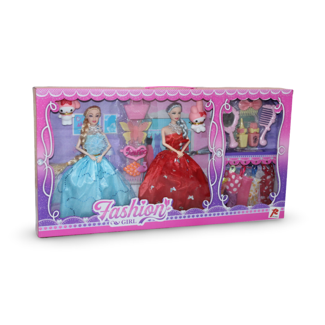 Fashion 2 Dolls with Dresses and Accessories - Toys - Prime