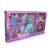 "Fashion Girl" Doll Playset with Pink Scooter, Extra Clothing, and Accessories