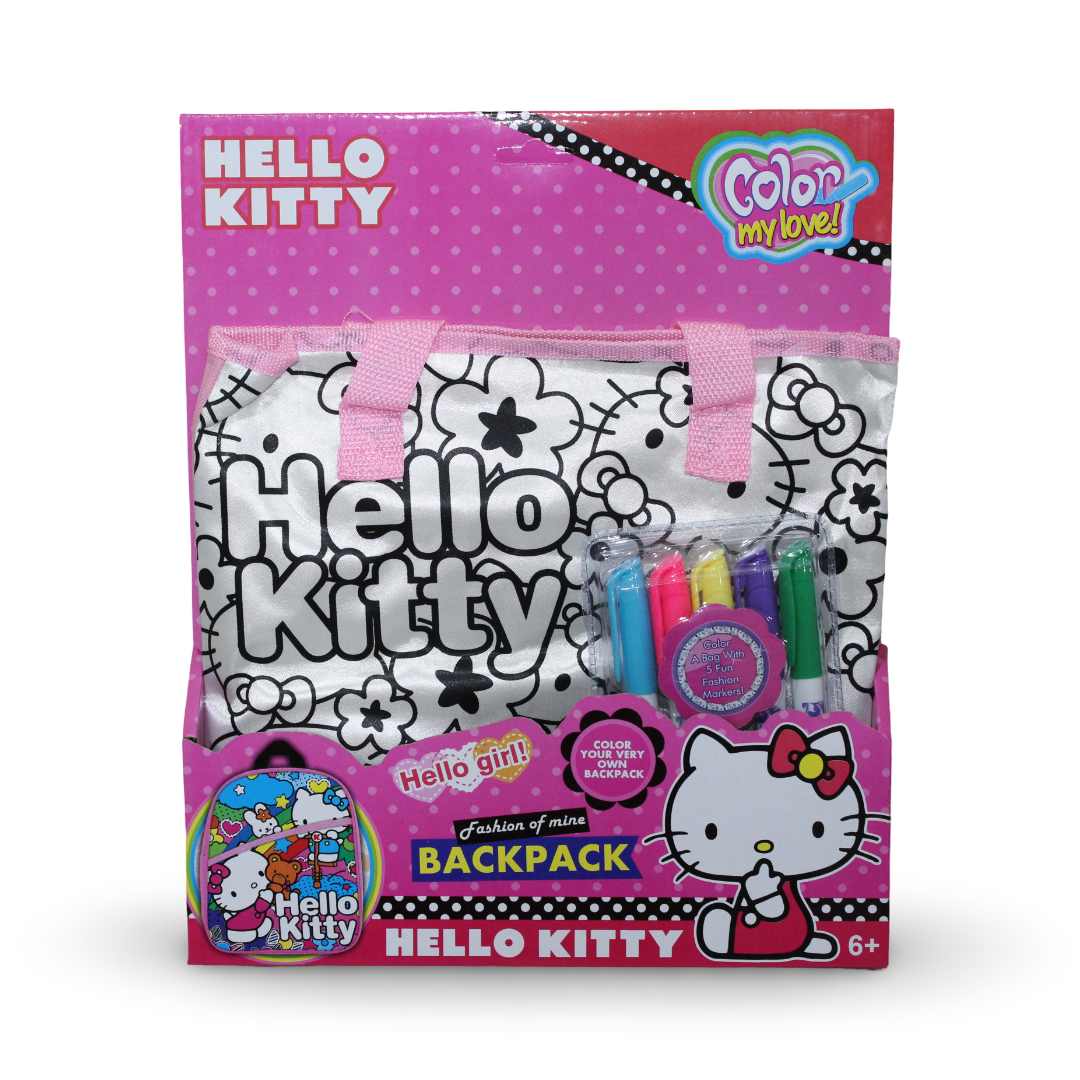 Hello Kitty "Color Your Own" Backpack Activity Set