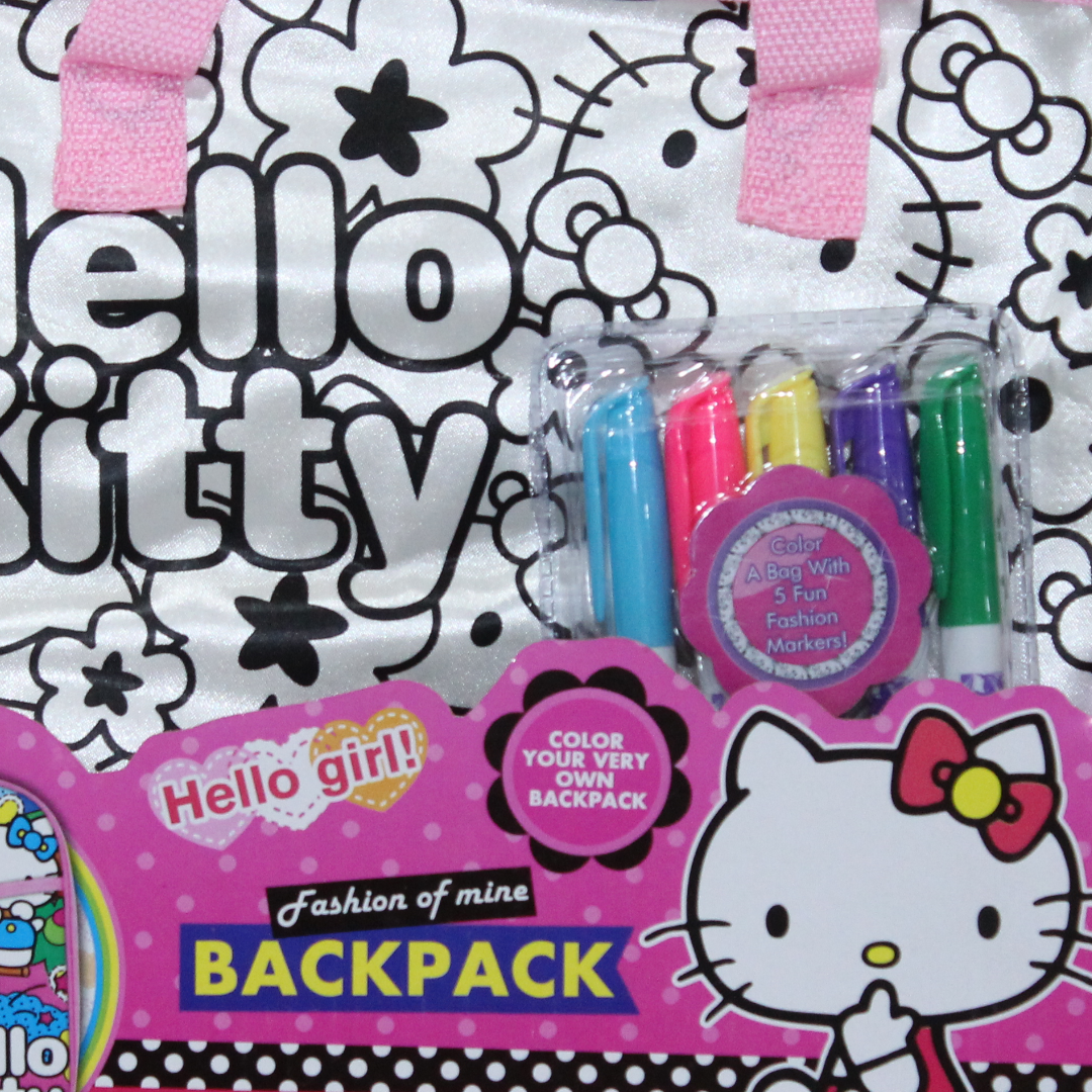 Hello Kitty "Color Your Own" Backpack Activity Set
