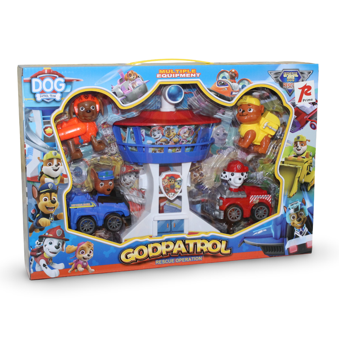 "Godpatrol" Paw Patrol Playset Tower and Vehicles