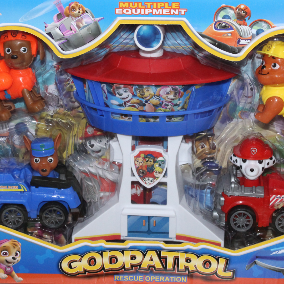 "Godpatrol" Paw Patrol Playset Tower and Vehicles