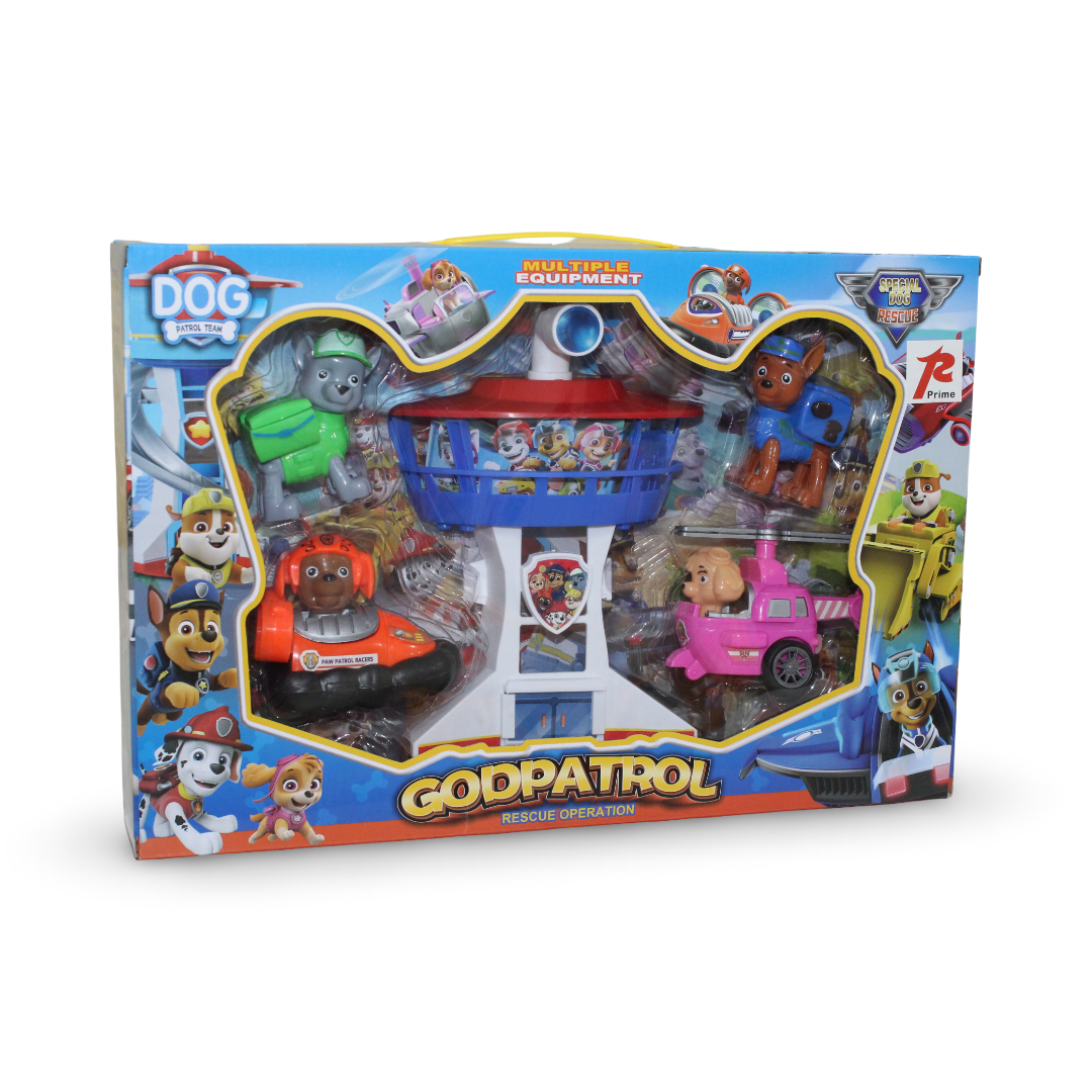"Godpatrol" Paw Patrol Playset Tower and Vehicles
