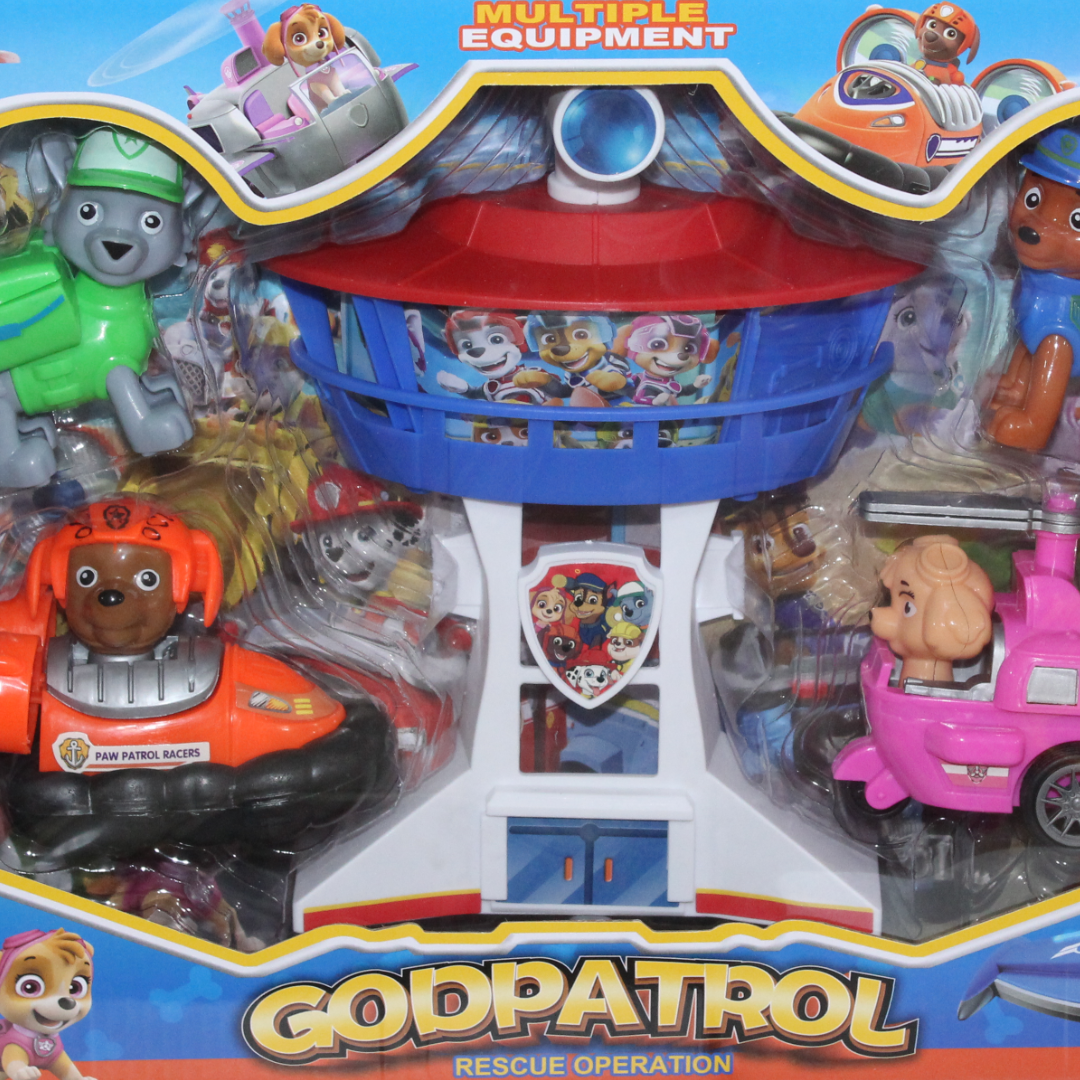 "Godpatrol" Paw Patrol Playset Tower and Vehicles