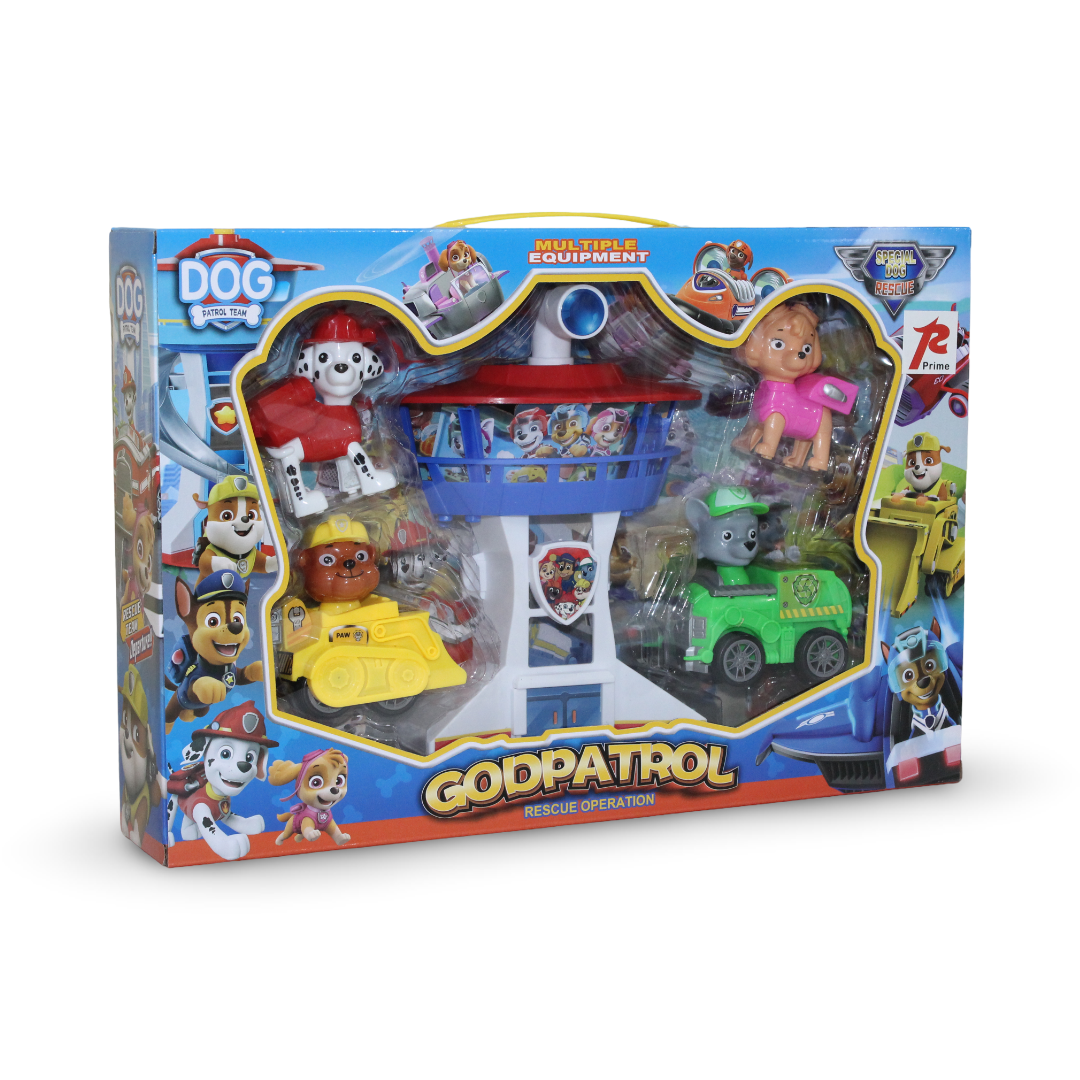 "Godpatrol" Paw Patrol Playset Tower and Vehicles