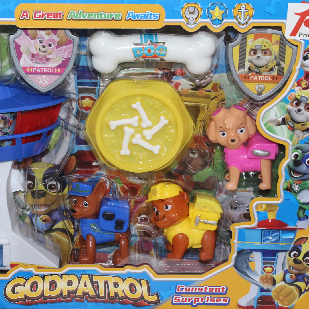 "Godpatrol" Paw Patrol Playset Tower and Character Figures