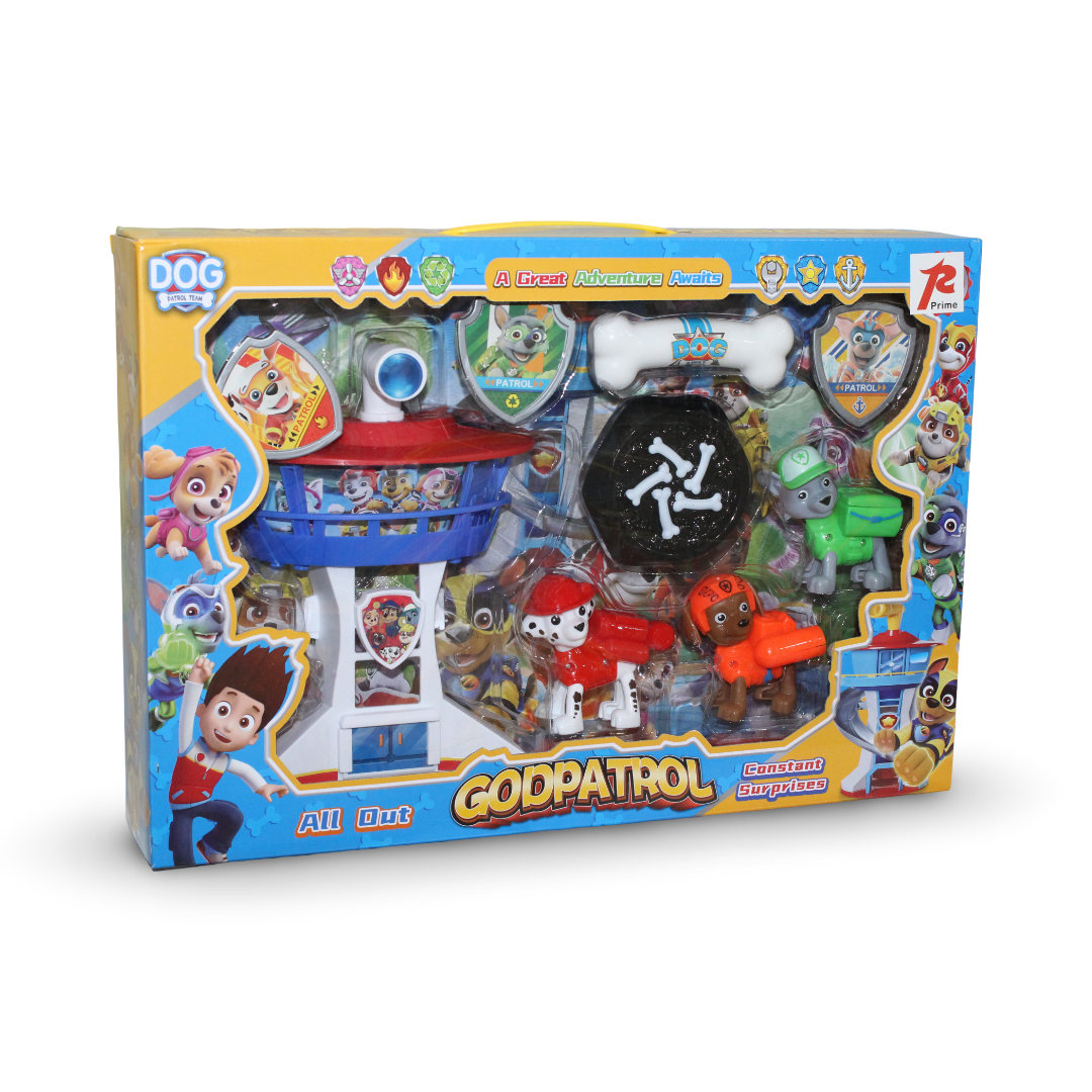 "Godpatrol" Paw Patrol Playset Tower and Character Figures