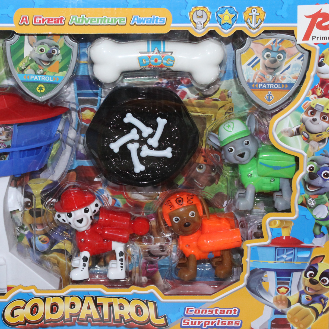 "Godpatrol" Paw Patrol Playset Tower and Character Figures