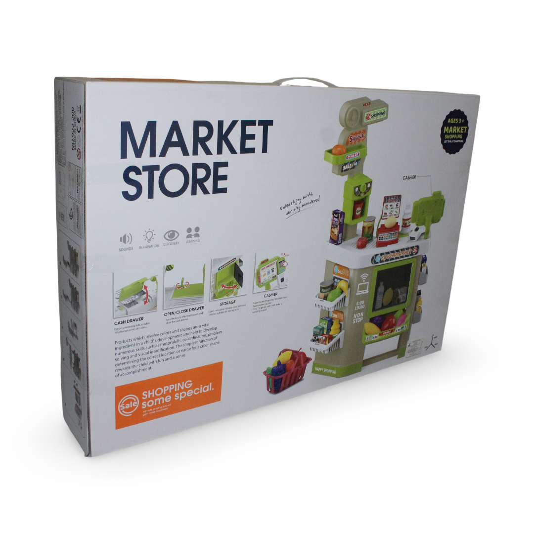 "Market Store" Playset – 67 Pcs