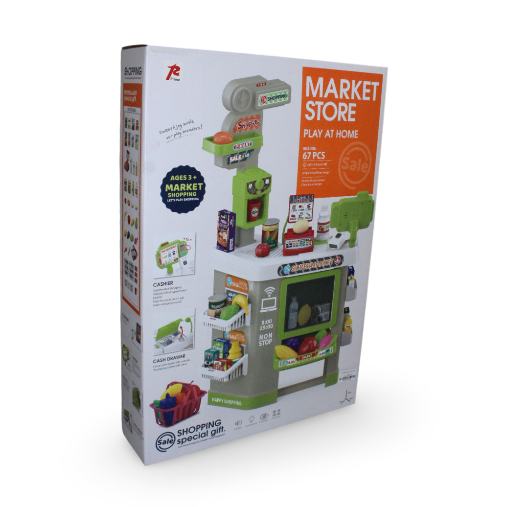 "Market Store" Playset – 67 Pcs