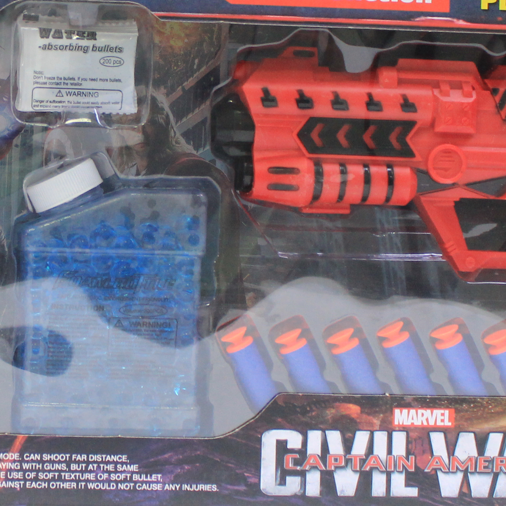Marvel Civil War Spider-Man 2 in 1 Power Gun Series with Mask