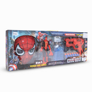 Marvel Civil War Spider-Man 2 in 1 Power Gun Series with Mask