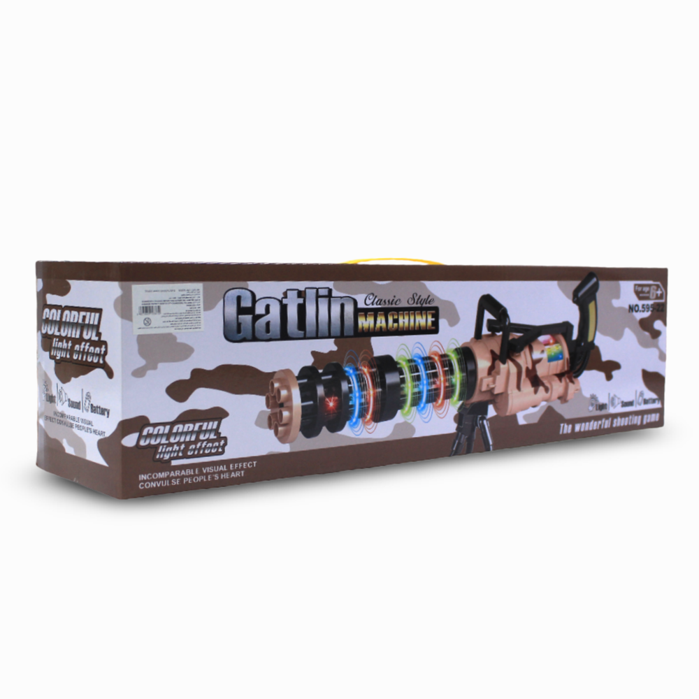 Classic Style Catlin Machine Gun with Colorful Light Effect