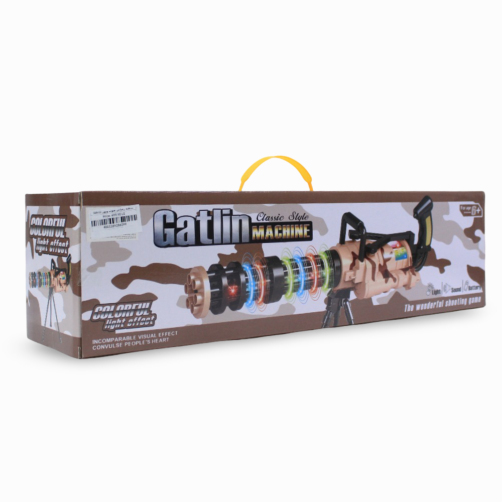 Classic Style Catlin Machine Gun with Colorful Light Effect