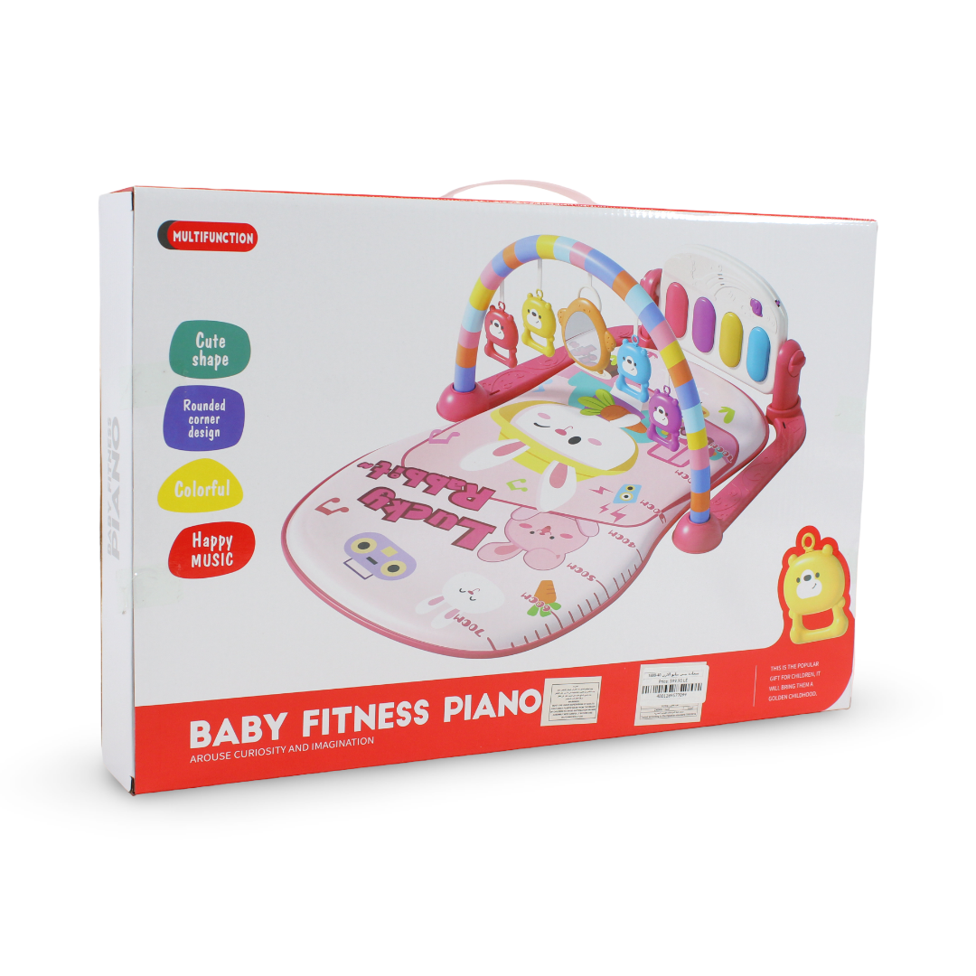 Baby Fitness Piano Play Mat and Activity Gym – Pink