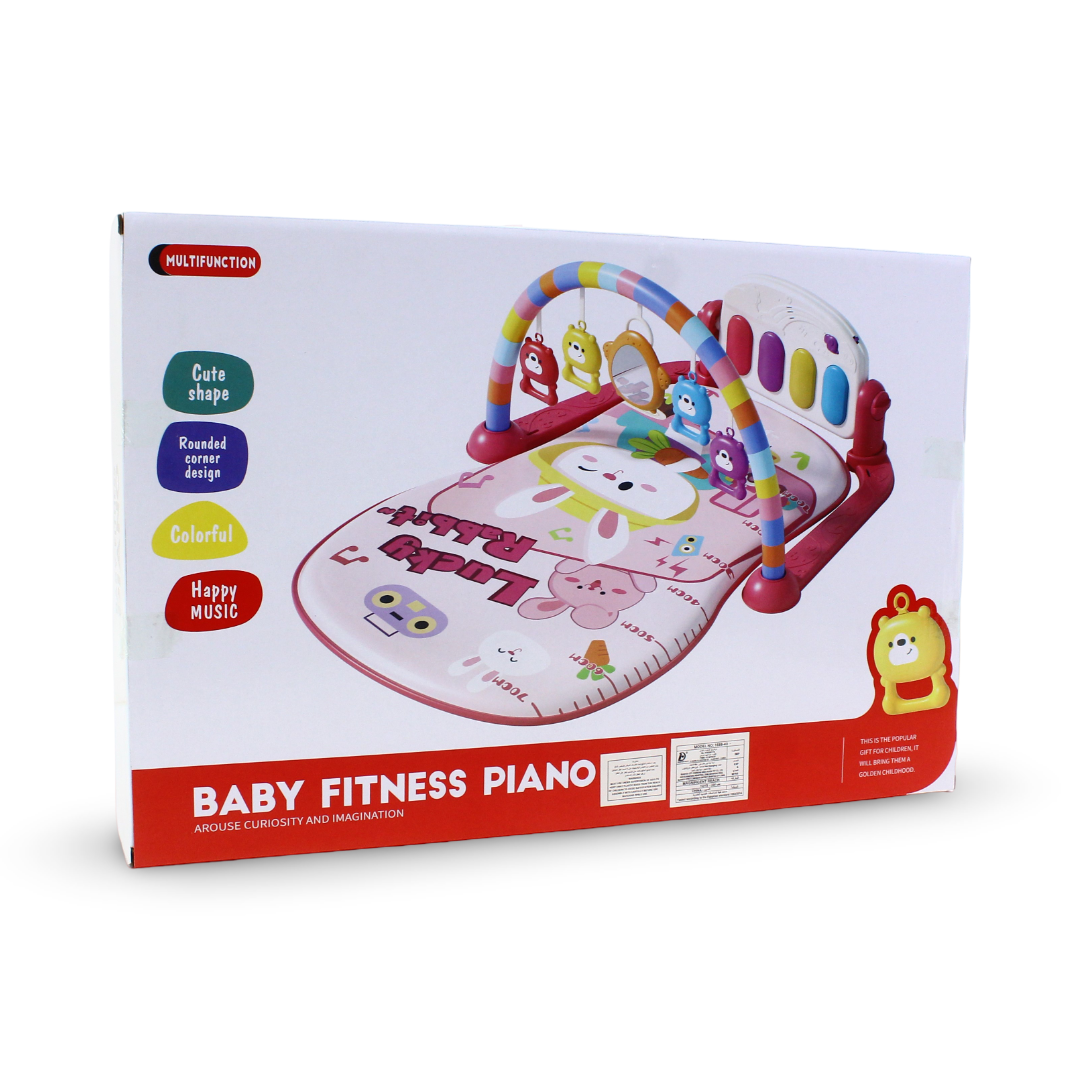 Baby Fitness Piano Activity Play Mat – Baby Blue