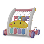 2-in-1 Piano Rack and Baby Walker – Pink