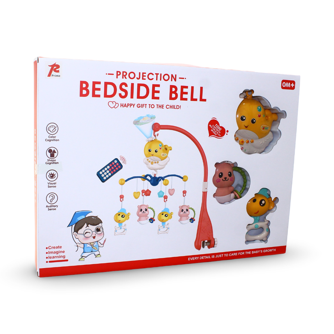 Projection Bedside Bell Musical Baby Crib Mobile