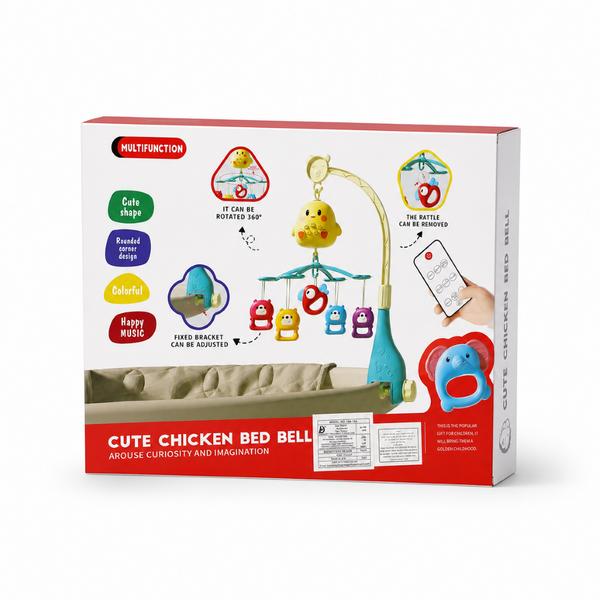 Musical Cute Chicken Bed Bell – Red