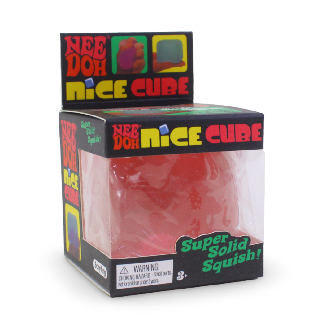NeeDoh Nice Cube Sensory Squeeze Toy – Pink