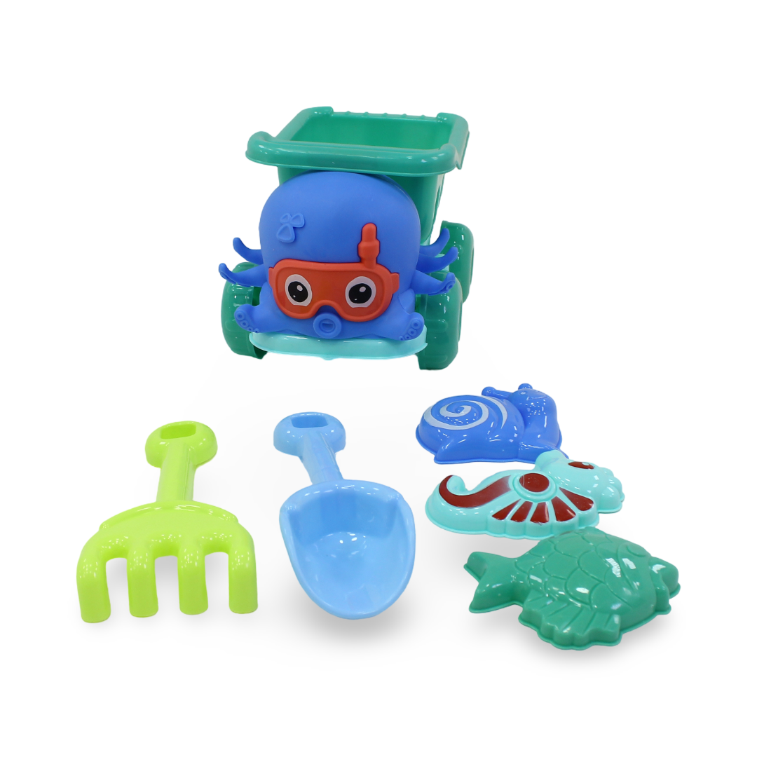 Octopus Beach Sand Toy Set – Green - Summer - Ourkids