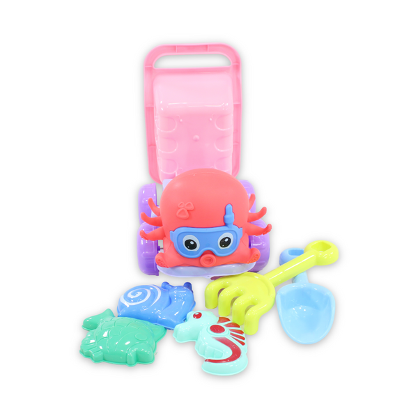 Octopus Beach Toy Set – Pink & Salmon