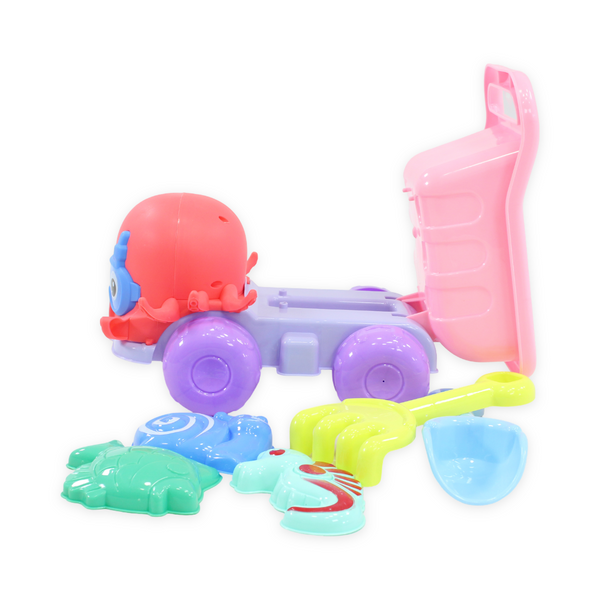 Octopus Beach Toy Set – Pink & Salmon