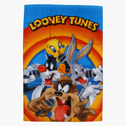 Boys Beach Towel – Blue with Looney Tunes Print (60×120 cm)