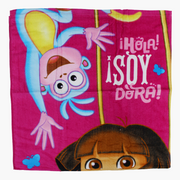 Girls Beach Towel – Fuchsia with Dora Print (60x120 cm)
