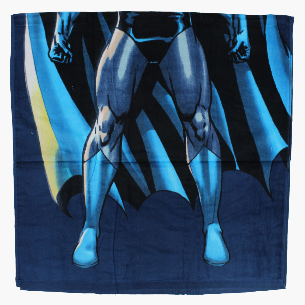 Boys Beach Towel – Navy Blue with Batman Print (70x140 cm)