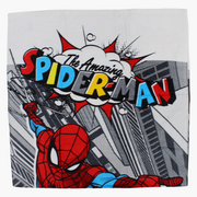 Boys Beach Towel – White with Spiderman Print (70 x 140 cm)
