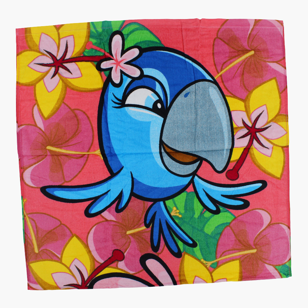 Girls Beach Towel – Watermelon with Angry Birds Print (70x140 cm)