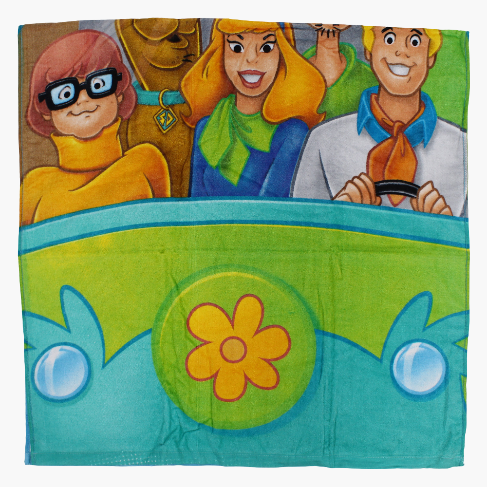 Unisex Beach Towel – Multicolored with Scooby-Doo Print (70×140cm)