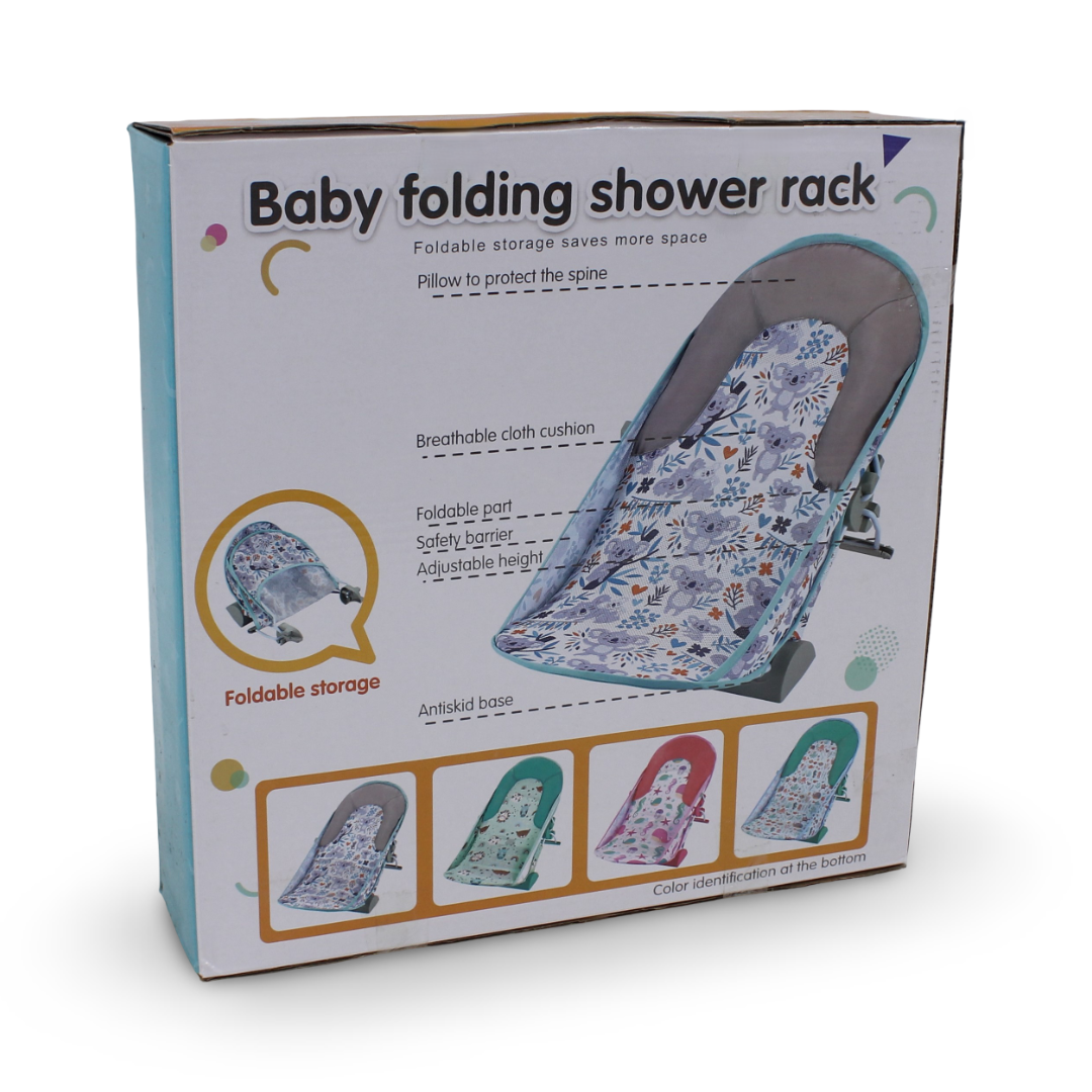 Baby Folding Shower Rack – Baby Blue