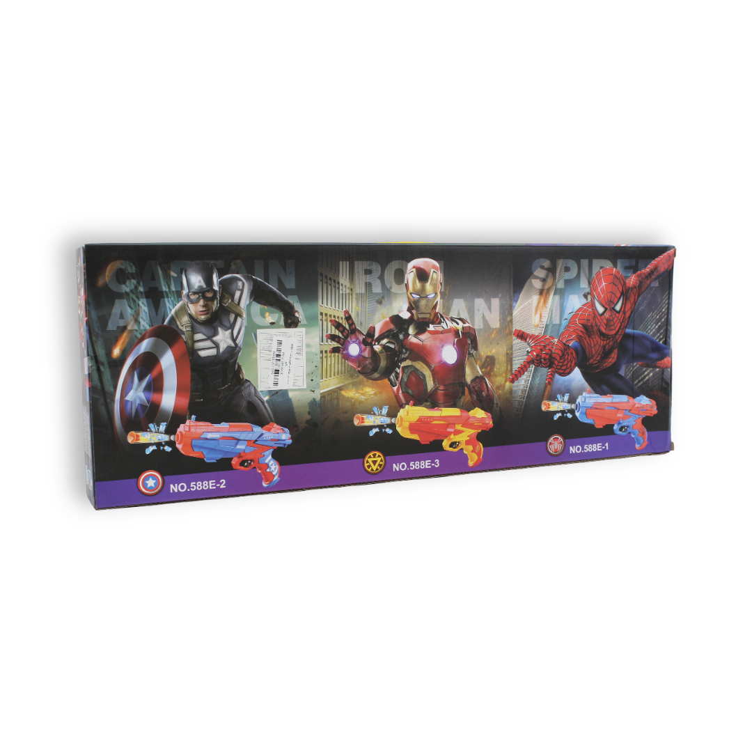Spider-Man Power Gun Series 2-in-1 (Foam & Gel) Toy Set
