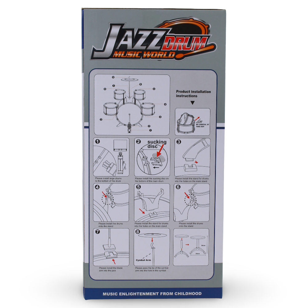 Jazz Drum Music World 16-Piece Drum Set