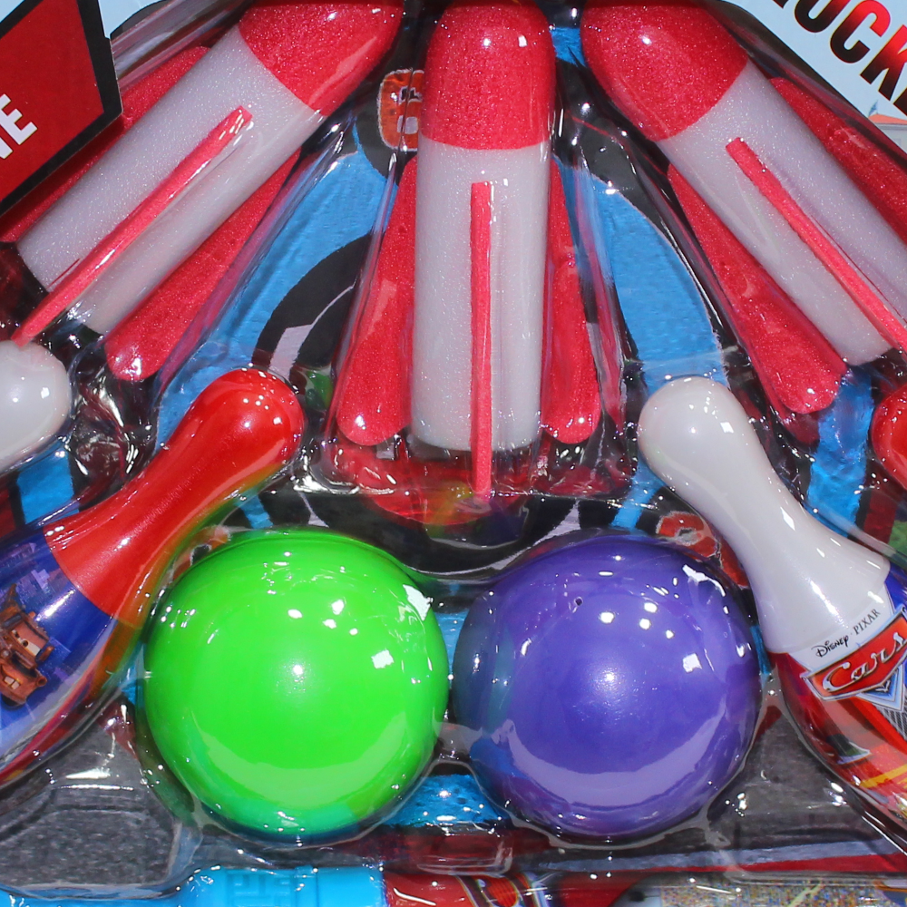 2-in-1 Cars Bowling Play Set with Rocket Launcher