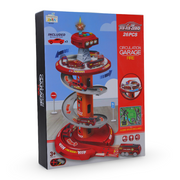 Multi-Level Fire Rescue Garage Playset – 26 Pieces