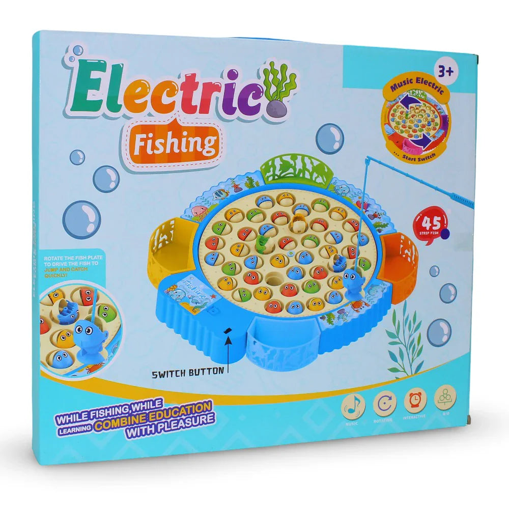 Music Electric Fishing Toy – Yellow (45 Pcs)