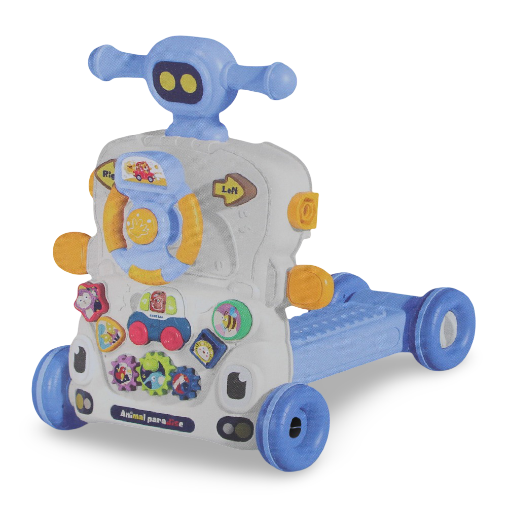 Lucky Baby Multi-Functional 6 in 1  Activity Walker – Blue