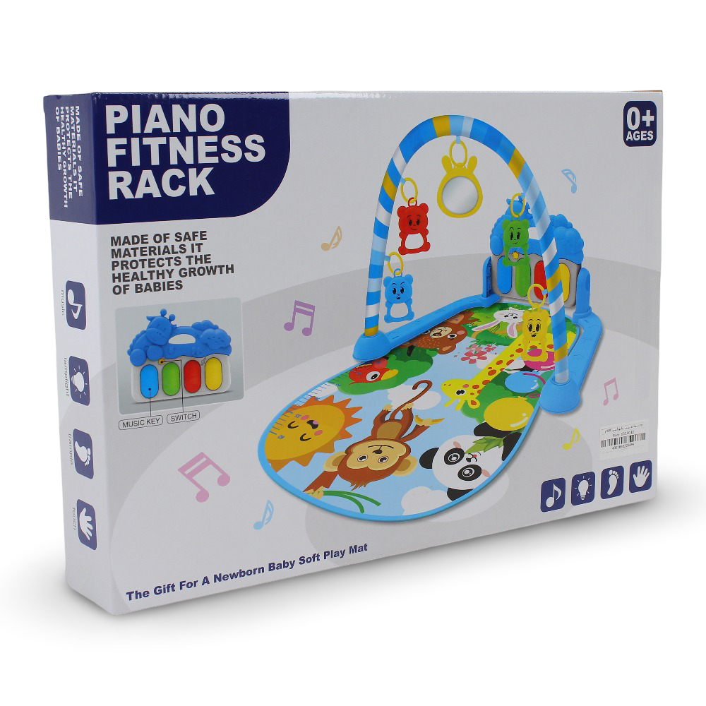 Piano Fitness Rack Baby Play Mat – Baby Blue